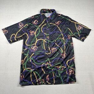 Jumbo Shrimp Shirt XL Jacksonville Minor League Baseball  Mardi Gras Beads FL